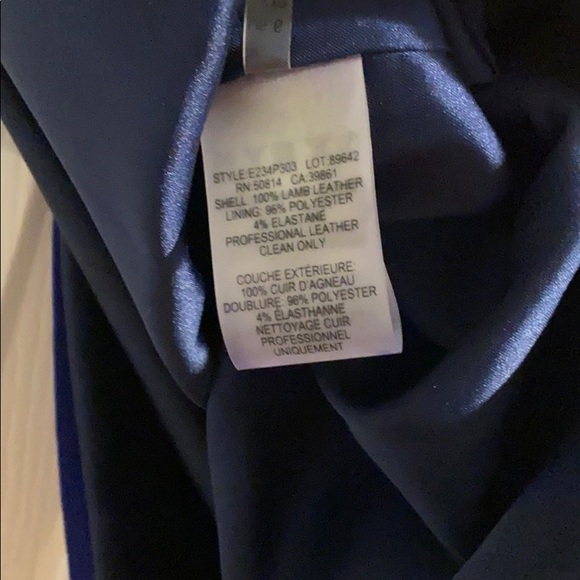 Blue Elie Tahari leather skirt - Picture 7 of 7